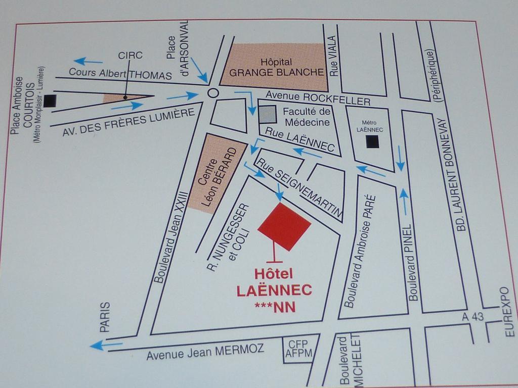 里昂 Laennec酒店 外观 照片